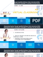 AS Virtual Classroom: September 7-11, 2020