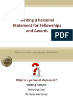 OGFA - Personal Statements-The Career Center