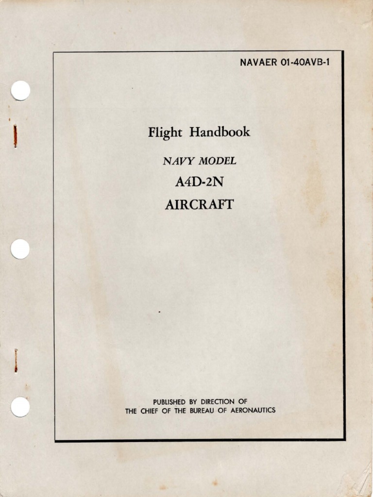 Douglas A4D-2N Skyhawk Flight Manual | PDF