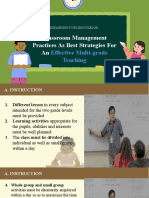 EED ELEC 1 UNIT 2 L3 Classroom Management Practices