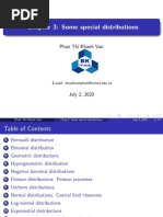 Chapter 3: Some Special Distributions: Phan Thi Khanh Van