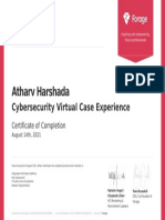 Atharv Harshada: Cybersecurity Virtual Case Experience