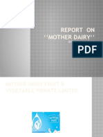 Mother Dairy Marketing Strategy Report