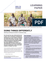 Doing Things Differently - Saferworld Learning Paper 2016