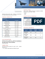 Aluminium Alloy - L165 L167 T6 Sheet: Specifications Supplied Forms