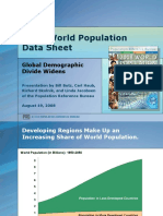 2008 World Population Data Sheet: Global Demographic Divide Widens