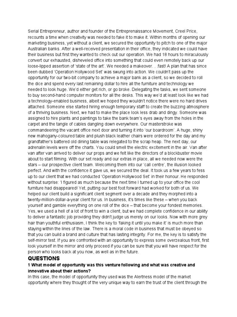 Enl Case Study Pdf Creativity