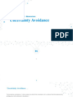 Uncertainty Avoidance: Hofstede Cultural Dimensions