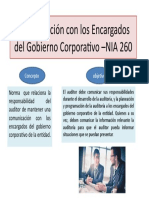 Comunicación Con Los Encargados Del Gobierno Corporativo