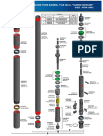 NTW-U Core Barrel Assembly Parts and Weights