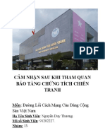 (123doc) Cam Nhan Sau Khi Tham Quan Bao Tang Chung Tich Chien Tranh