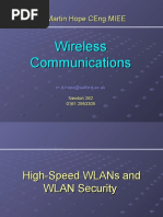 Lecture 7 - 8 ~ High Speed WLANs and Security