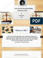 Corporate Social Responsibility (Section-135) : by Akhil Kodam 20464