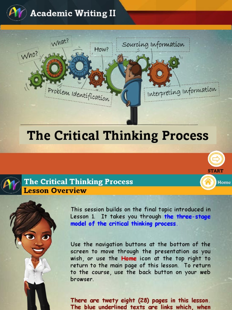 Lecture 1B The Critical Thinking Process | PDF | Libraries | Critical ...