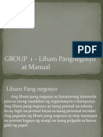 GROUP 1 - Liham Pangnegosyo at Manual