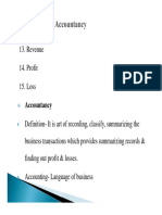 Revenue 14. Profit 15. Loss: Accountancy