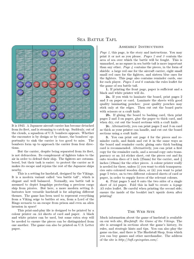 Sea Battle Print and Play | PDF