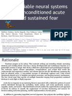 Dissociable Neural Systems For Unconditioned Acute and Sustained Fear