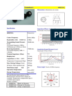 Air Ultrasonic Ceramic Transducers: 400EP18A Dimensions