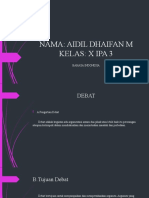 Debat Aidil Dhaifan Maulana (X IPA 3)