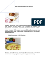 Makanan dan Minuman Khas Melayu Riau