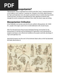 Making and Unmaking of Mesopotamia