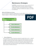 Maintenance Strategies