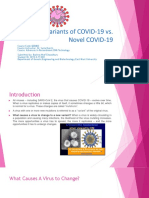 Variants vs Novel COVID-19