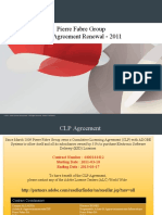Pierre Fabre Group CLP Agreement Renewal - 2011
