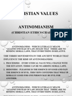 Christian Values Chapter 2 Antinomianism