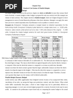 Flexible Budgets&Standard Cost System