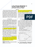 advantage use of potassium chloride water for fracturing water-sensitive formations