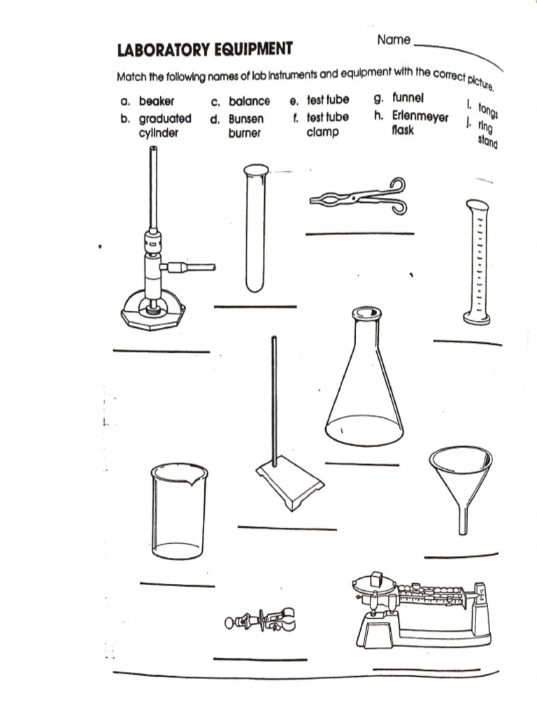 Lab Equipment Name Matching Guide | PDF