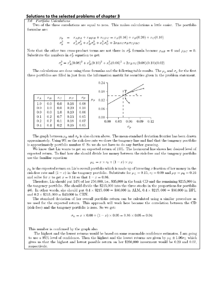 Chapter 3 Problem Solutions | PDF