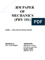 X Ray Diffraction