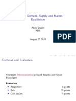 Lecture-1: Demand, Supply and Market Equilibrium: Abdul Quadir Xlri
