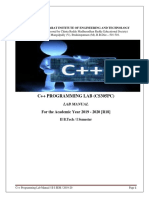 c++ Lab Manual