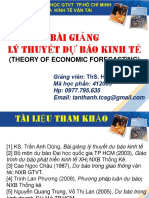 BG Ly Thuyet Du Bao Kinh Te-Kt-Ql-Ths Hua Tan Thanh - Chương 1