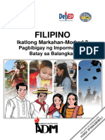 Filipino VI Q3 Wk3 Mod.3 Pagbibigay NG Impormasyon Batay Sa Balangkas 1