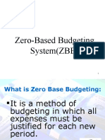 Zero Base Budgeting 112