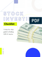 Stock Investing Checklist