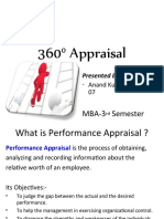 360 Appraisal: MBA-3 Semester