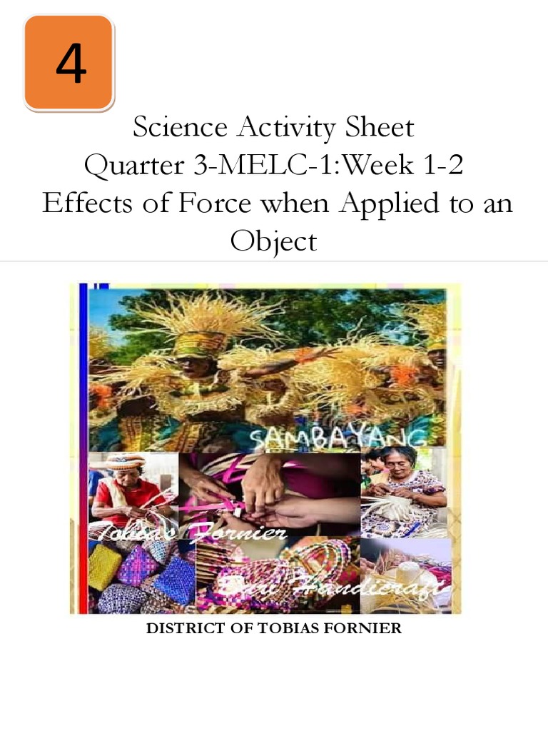 Science 4 Activity Sheet Q3 WK 1 | PDF | Force