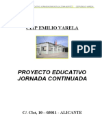 Proyecto Jornada Continuada Emilio Valera
