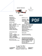 Cessna 152 Aircraft Checklist