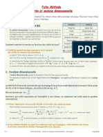 TS - Phys 2 - Fiche Méthode - Unites Et Analyse Dimensionnelle