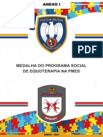 Medalha do Programa Social de Equoterapia na PMES