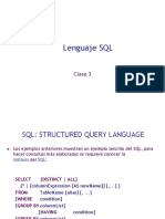 Clase 3 - Bases de Datos - Lenguaje SQL - Tipos de Datos - Join