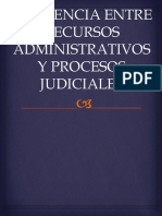 Diferencia Entre Recursos Administrativos y Procesos Judiciales.