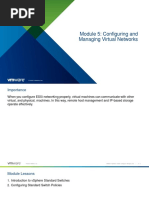 Module 5: Configuring and Managing Virtual Networks: © 2020 Vmware, Inc